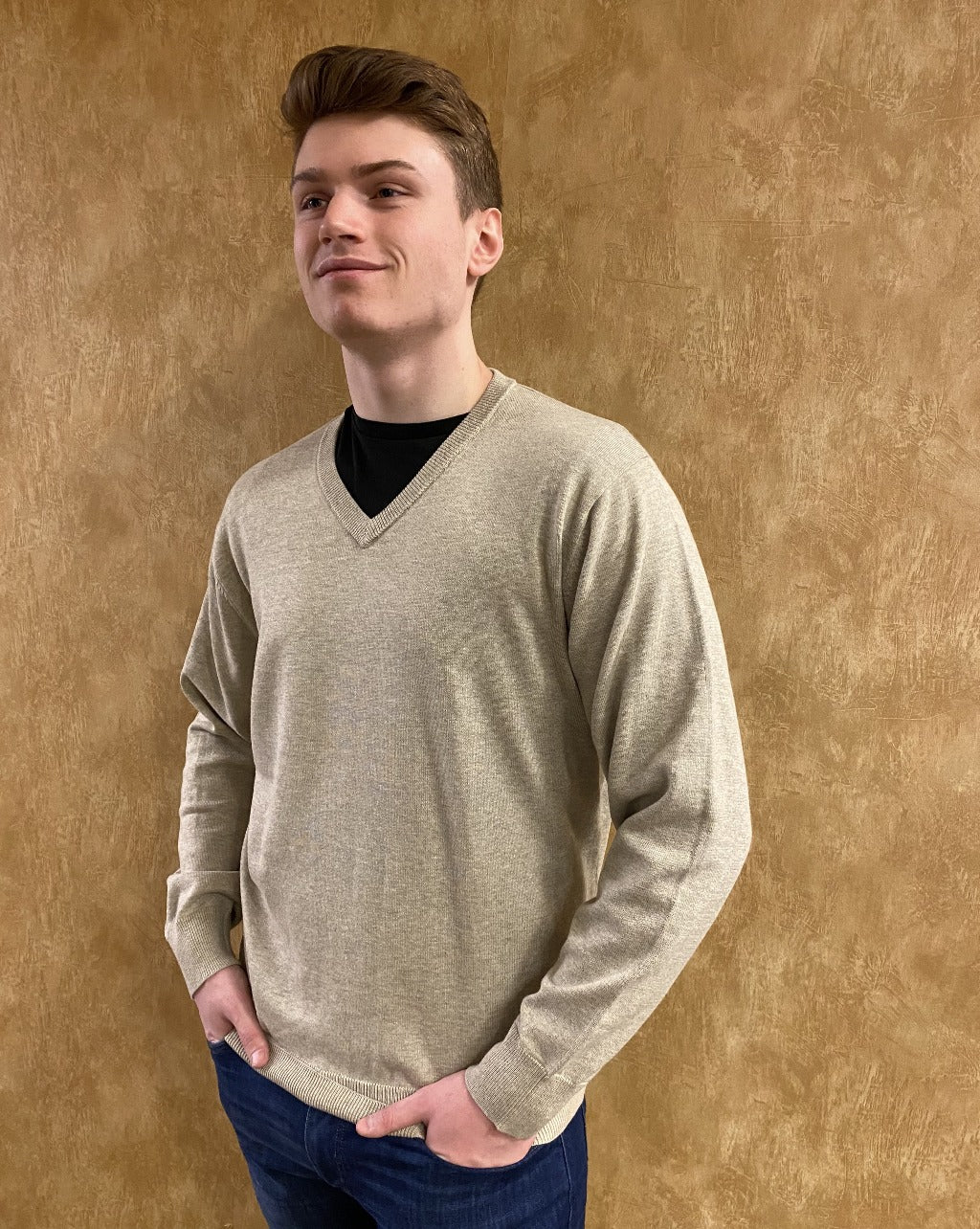 Big Men's V-Neck Sweater