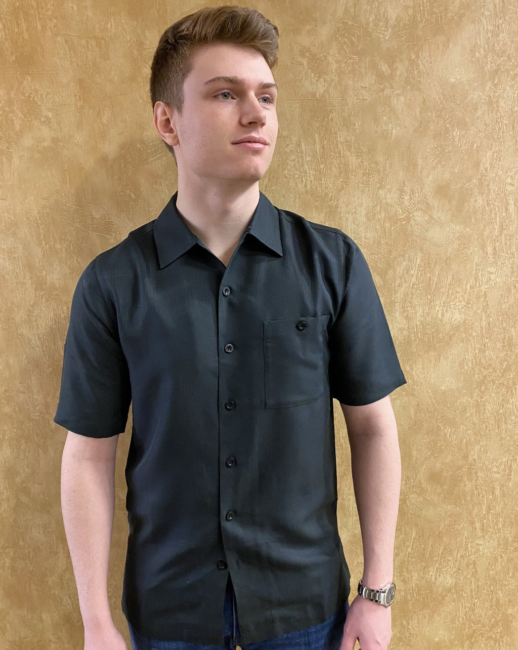 Big Men's Short Sleeve Casual Shirt