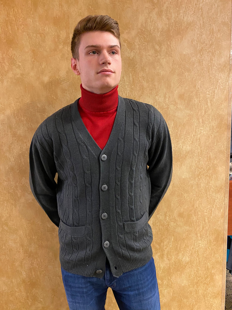 Tall Men's Cardigan Sweater Charney's Menswear & Tuxedos